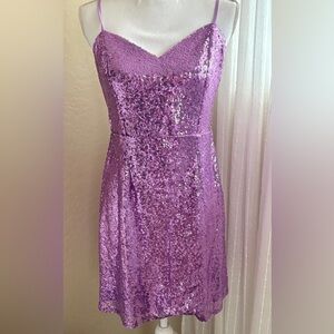 Purple Sequin Dress hello Molly XL-M